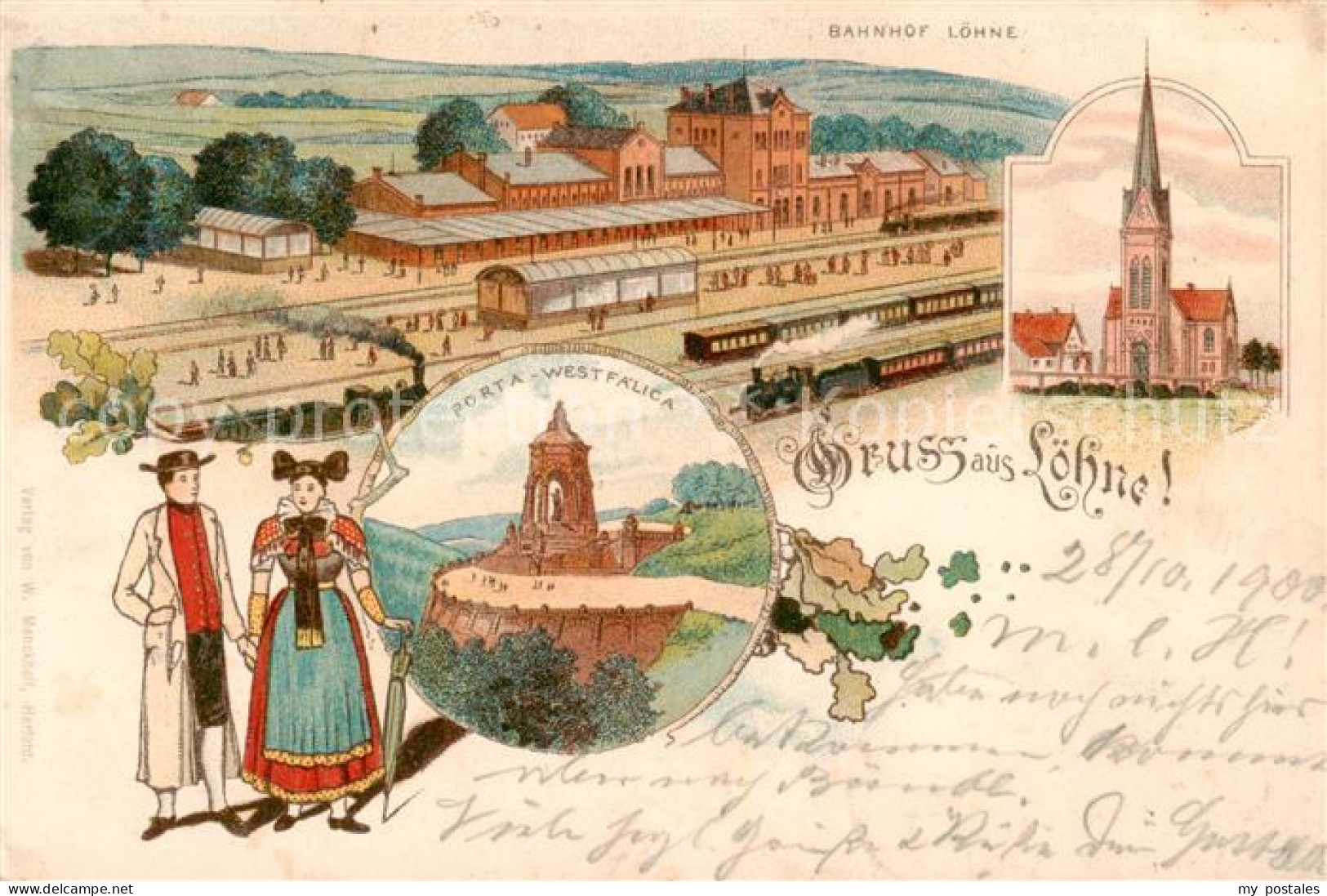 Loehne Bahnhof Kirche Porta Westfalica