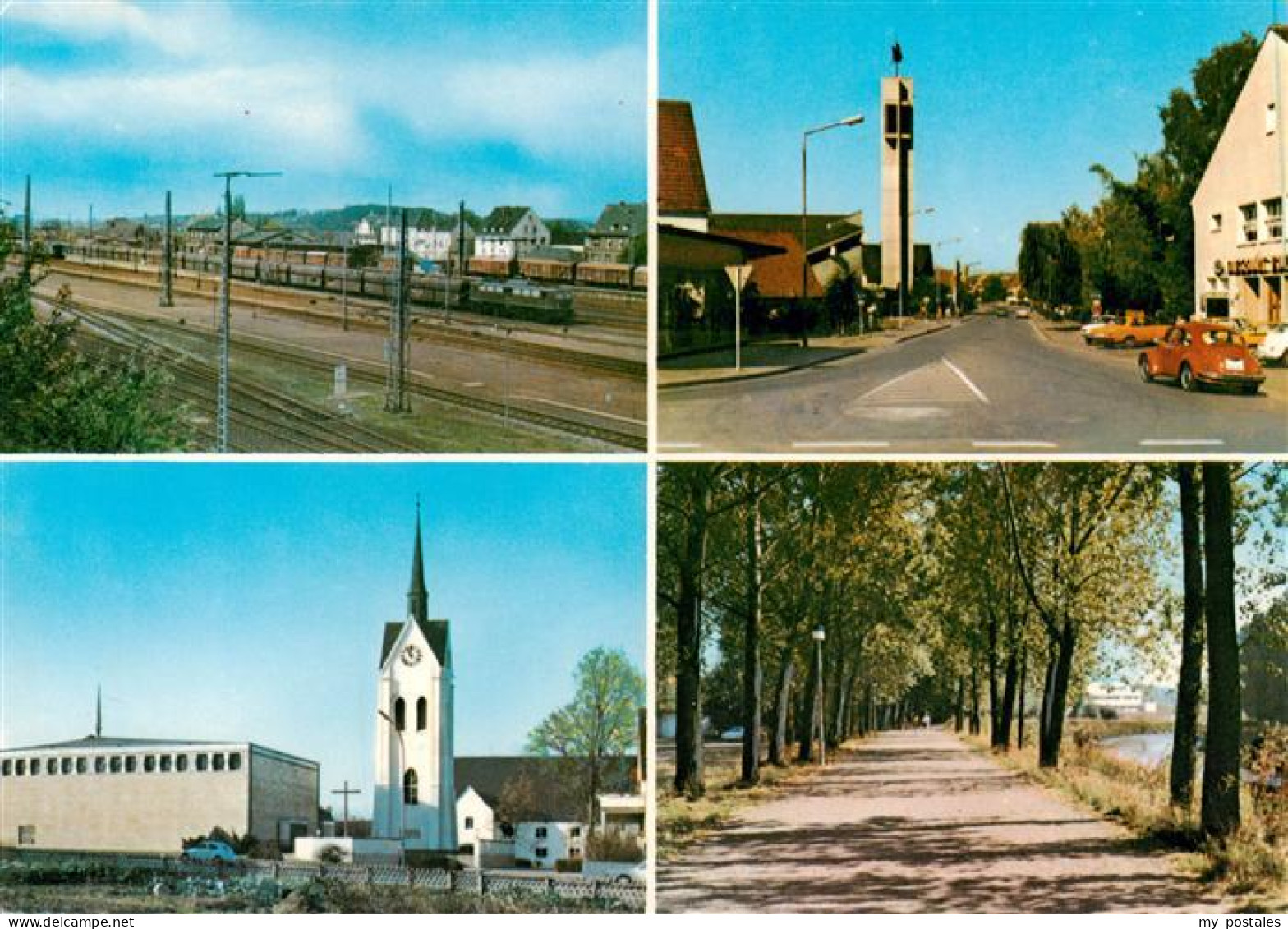 Loehne Detmold Bundesbahnhof Obernbeck Kirchen Werrepromenade
