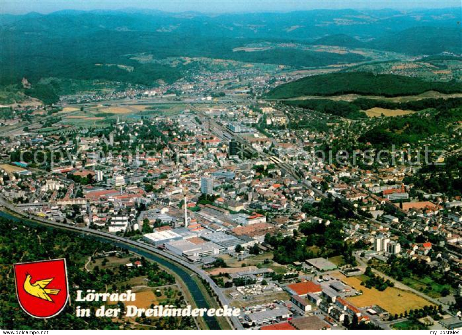 LoeRRACH Baden BW Fliegeraufnahme