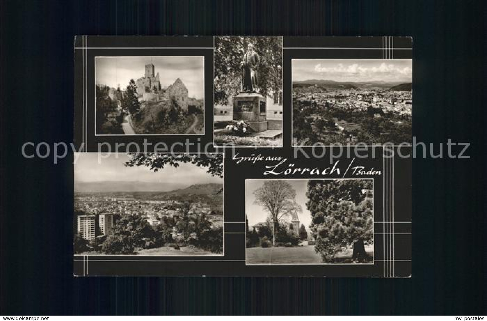 LoeRRACH Baden BW Teilansicht Burg Roetteln