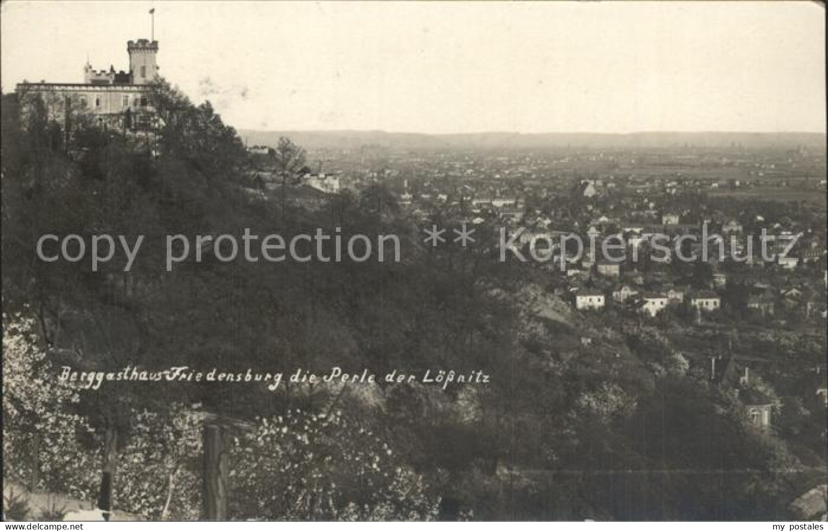 Loessnitz Radebeul Berggasthaus Friedensburg die Perle der Loessnitz