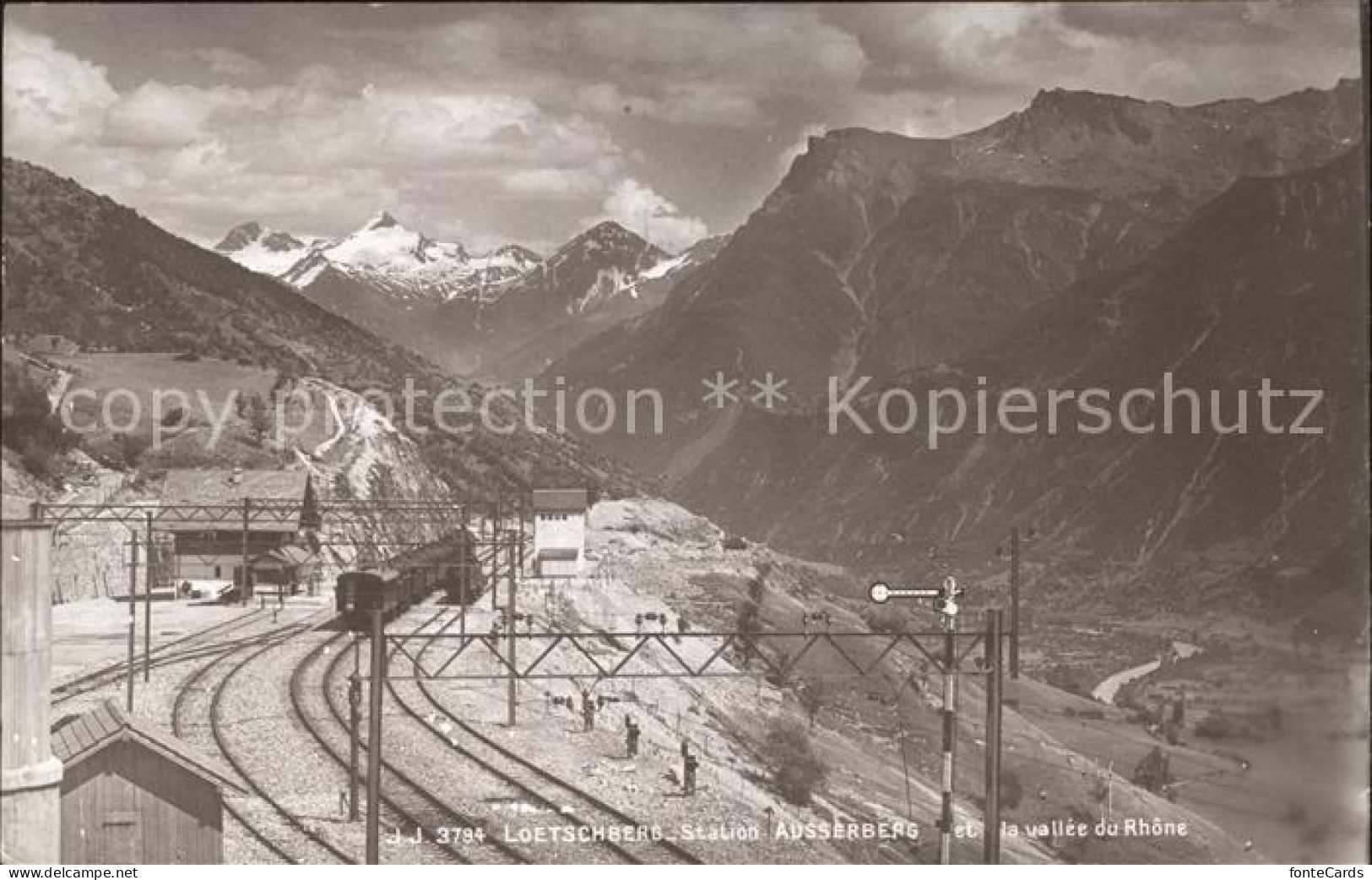 Loetschbergbahn Station Ausserberg