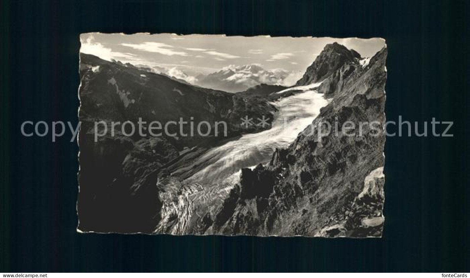 Loetschenpass Gletscher Mischabel Ferden Rothorn Gebirgspanorama