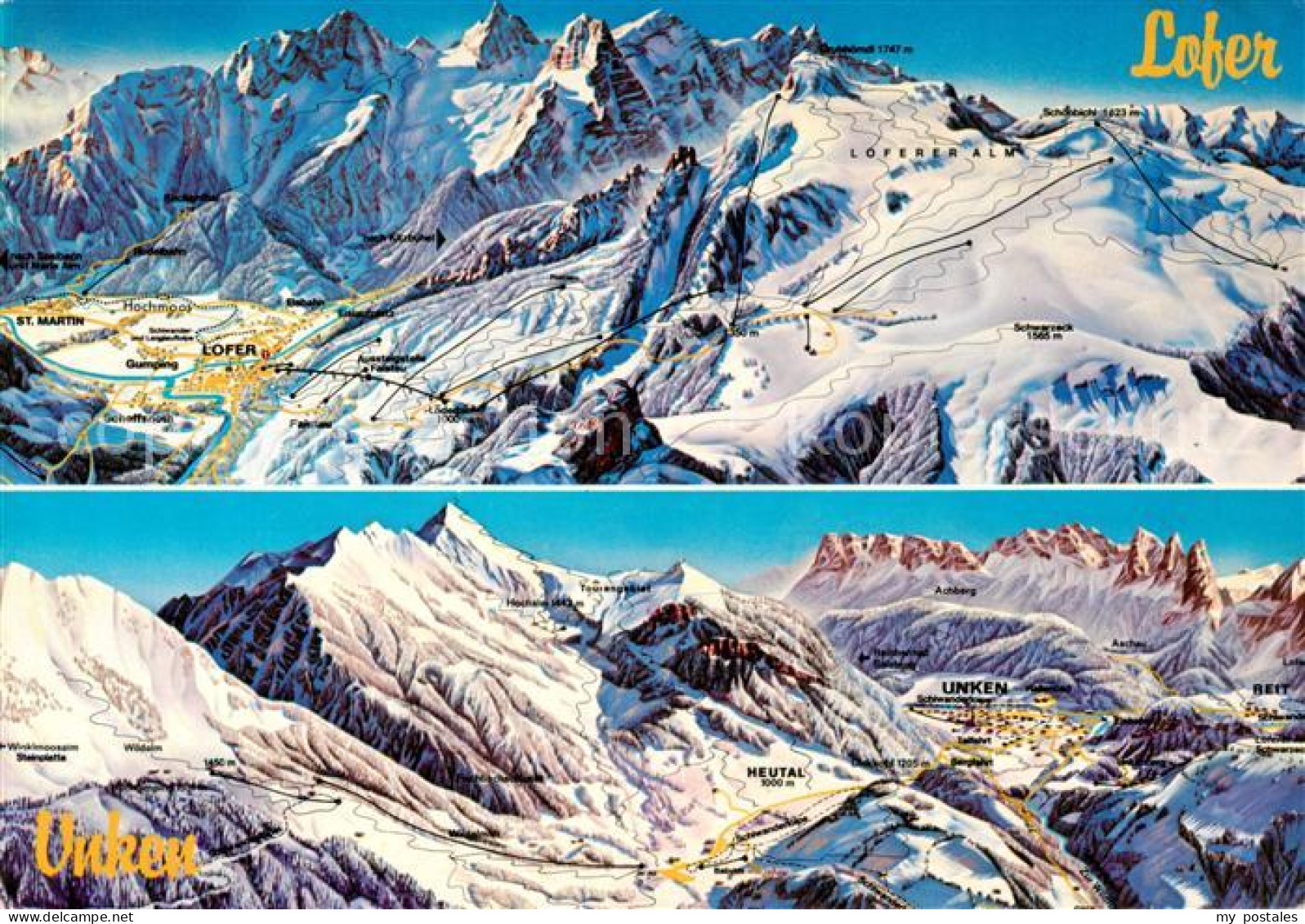 Lofer AT Schiparadies Lofer Loferer Alm und Unken Heutal