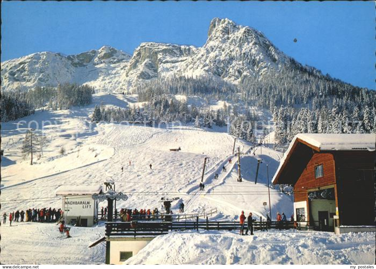 Lofer Bergstation Sonneggbahn Lift Wintersportplatz Chiemgauer Alpen