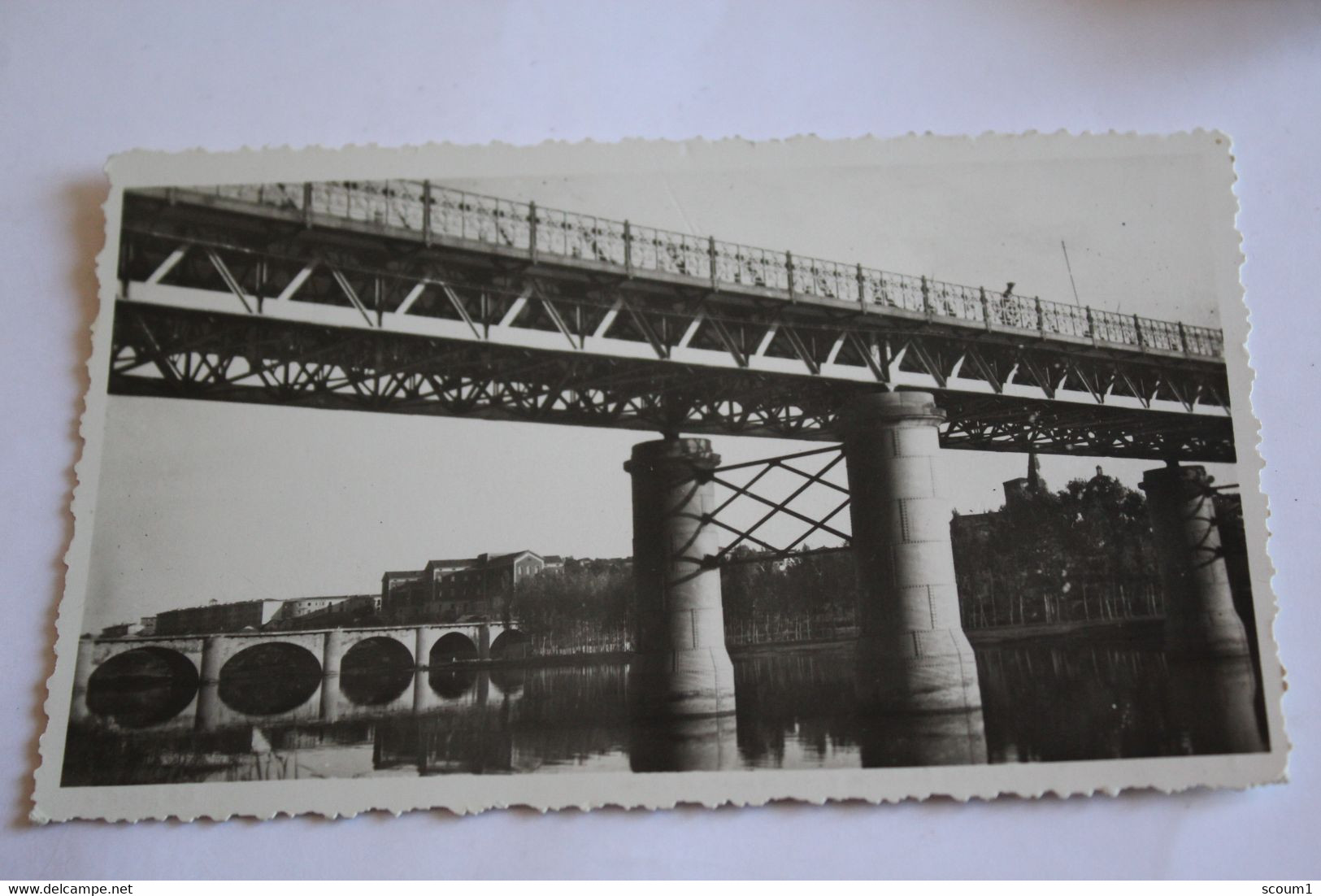 logrono - puentes de hierro y pierdra sobré el ebro