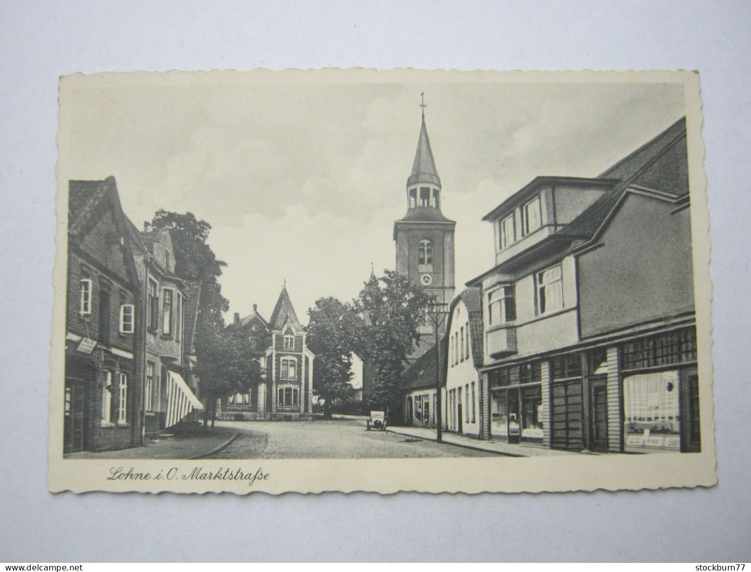 LOHNE , Strasse ,  Schöne Karte um 1939