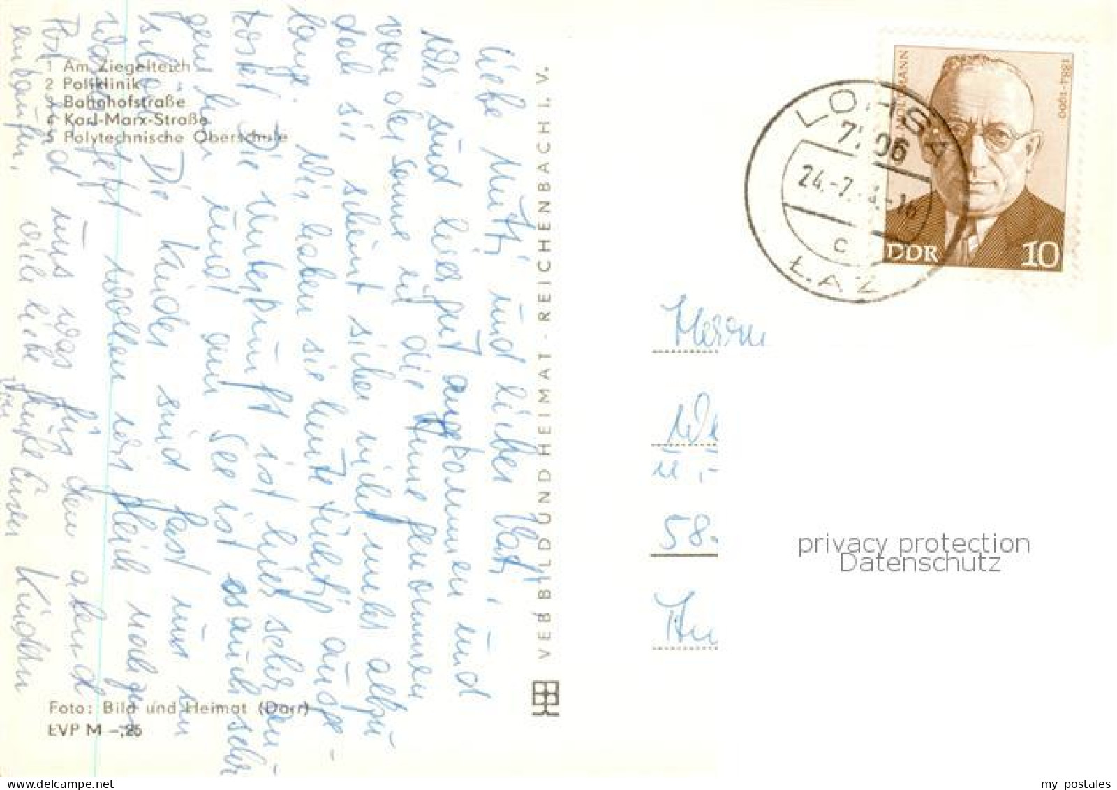 Lohsa Am Ziegelteich Poliklinik Bahnhofstrasse Karl Marx Strasse Polytechnische