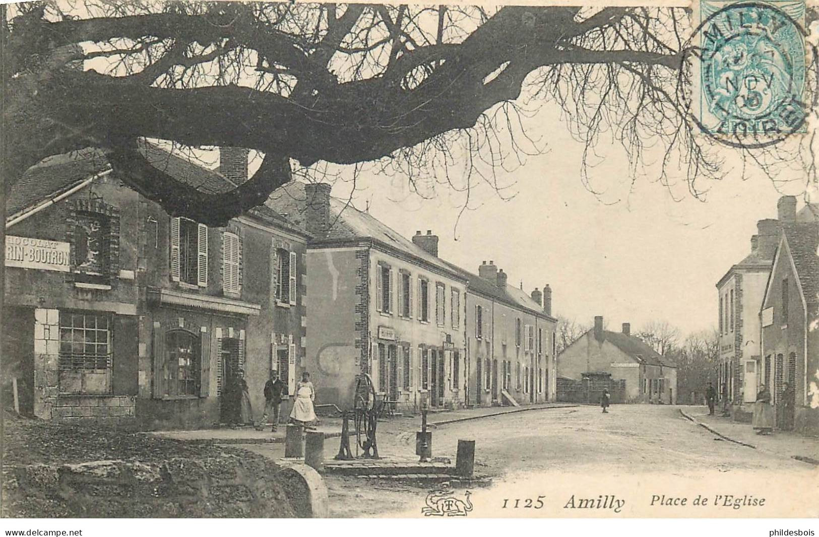 LOIRET  AMILLY  place de l'église