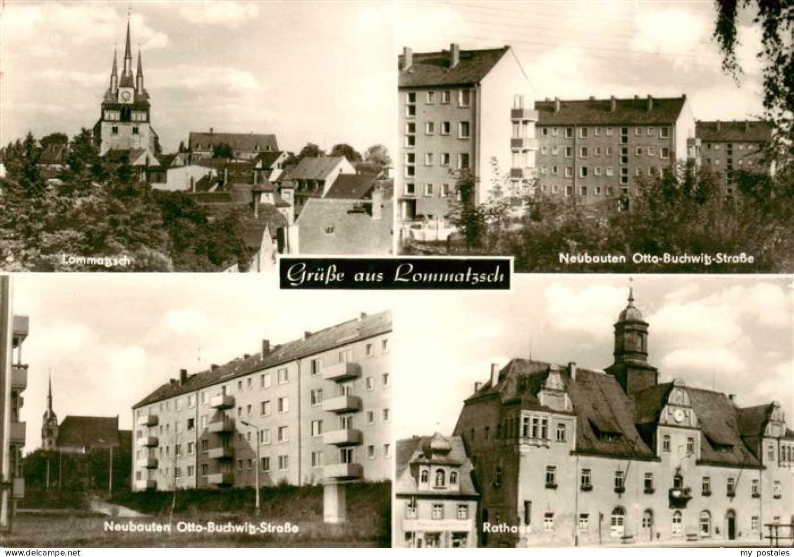 Lommatzsch Neubauten Otto Buchwitz Strasse Rathaus
