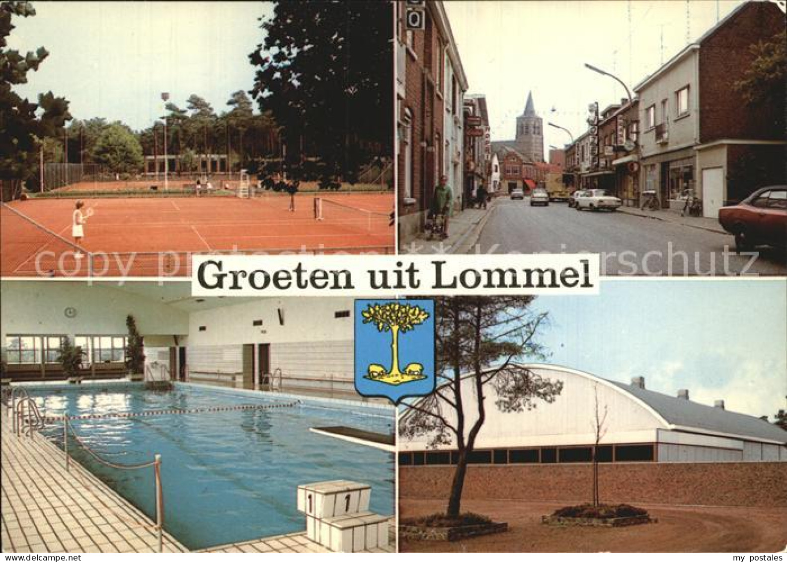 Lommel Schwimmbad Tennis Ortspartie