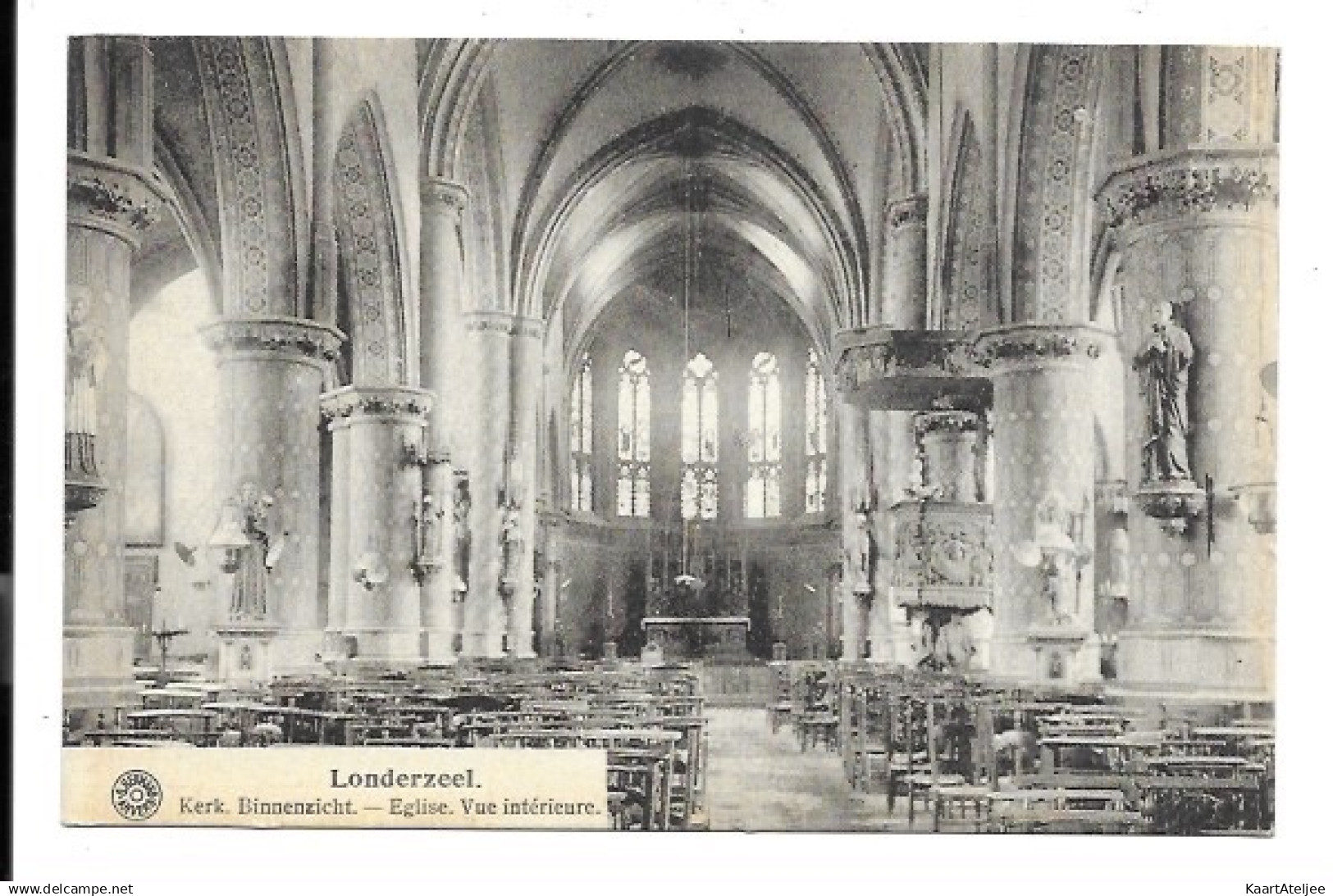 Londerzeel - Kerk binnenzicht.