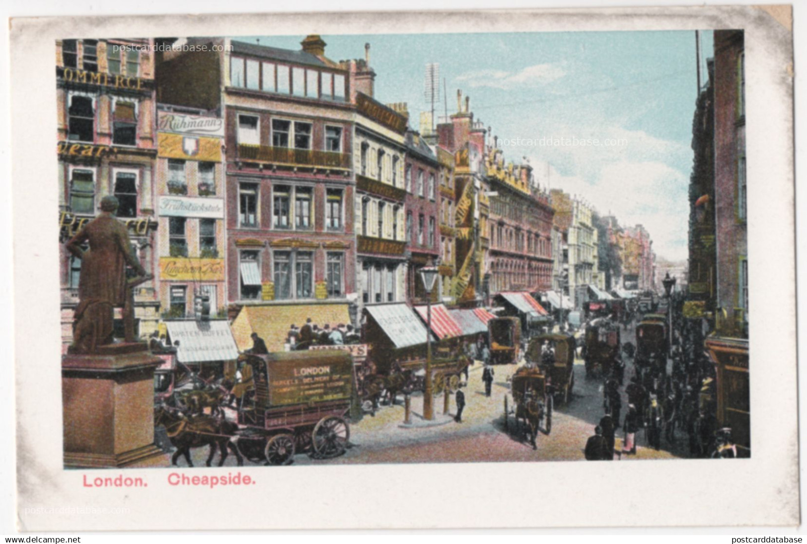 London - Cheapside - & horse carriage