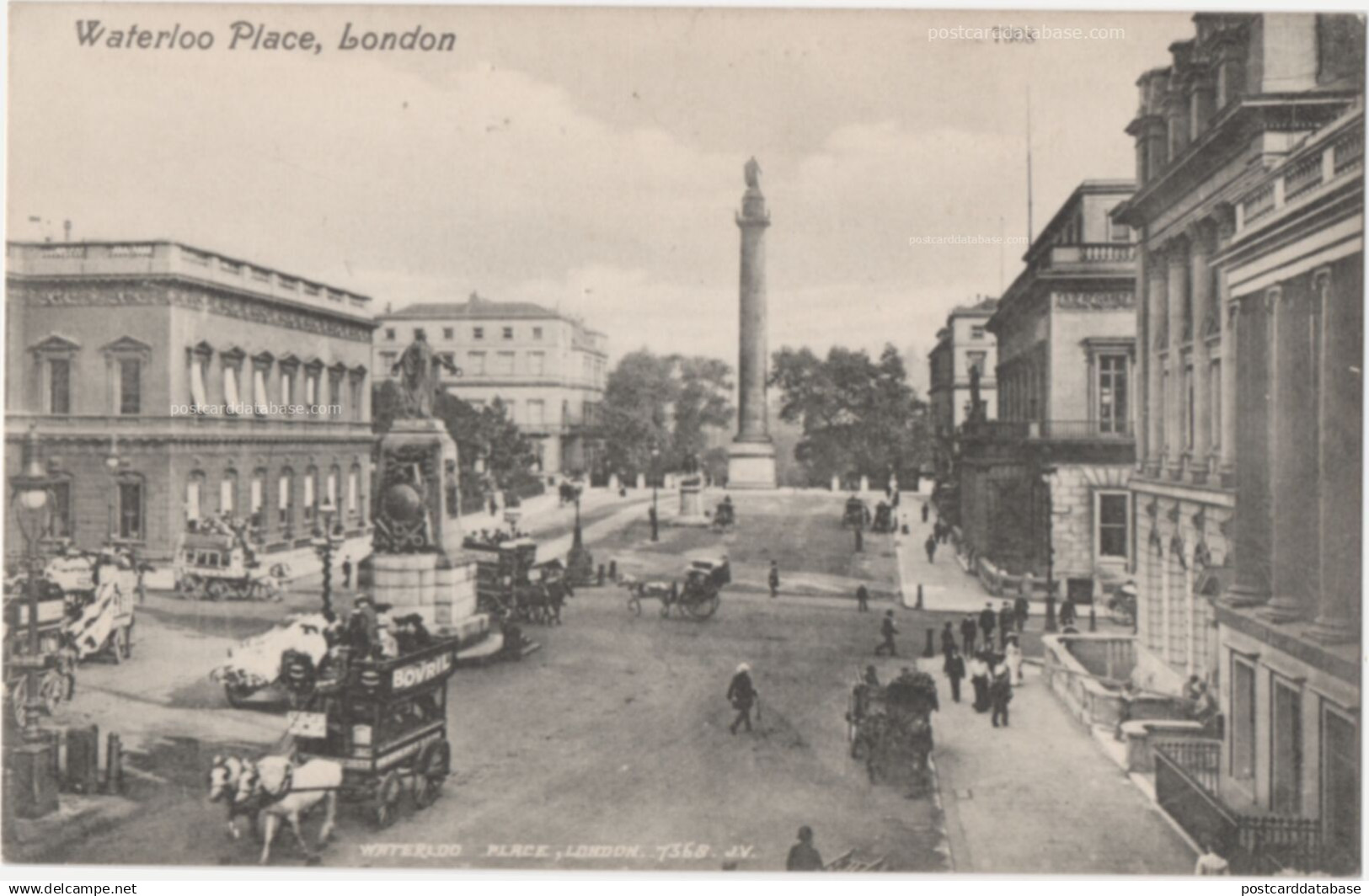 London - Waterloo Place - & horse carriage