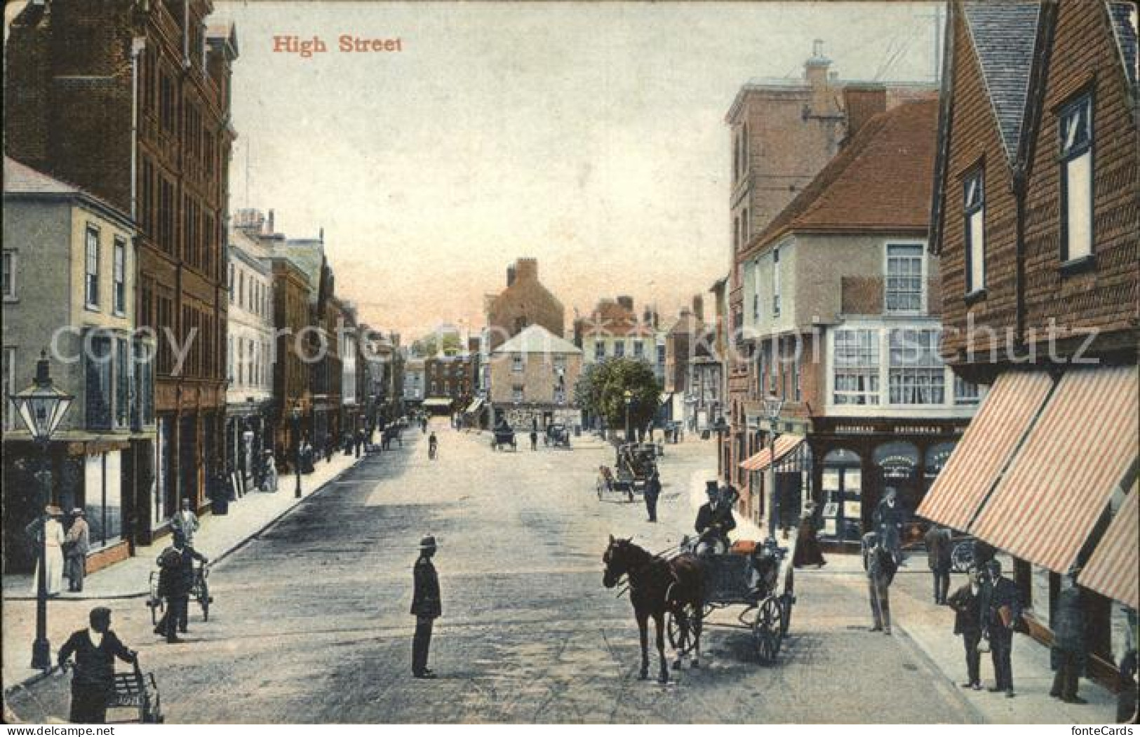 Londonderry Derry High Street Pferdekutschen