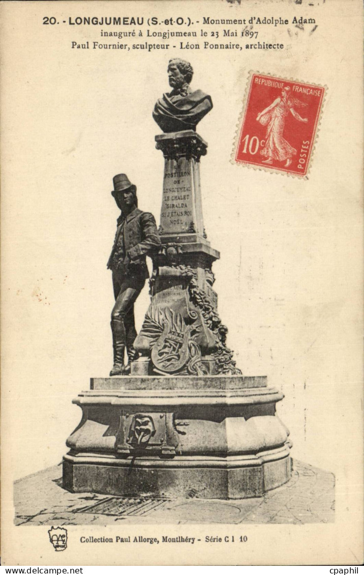 Longjumeau CPA Monument d'aDolphe Adam