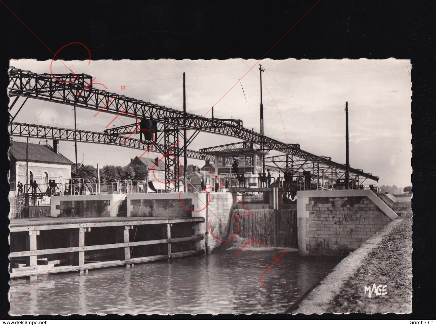 Longueil-Annel - Ecluse Aval - fotokaart