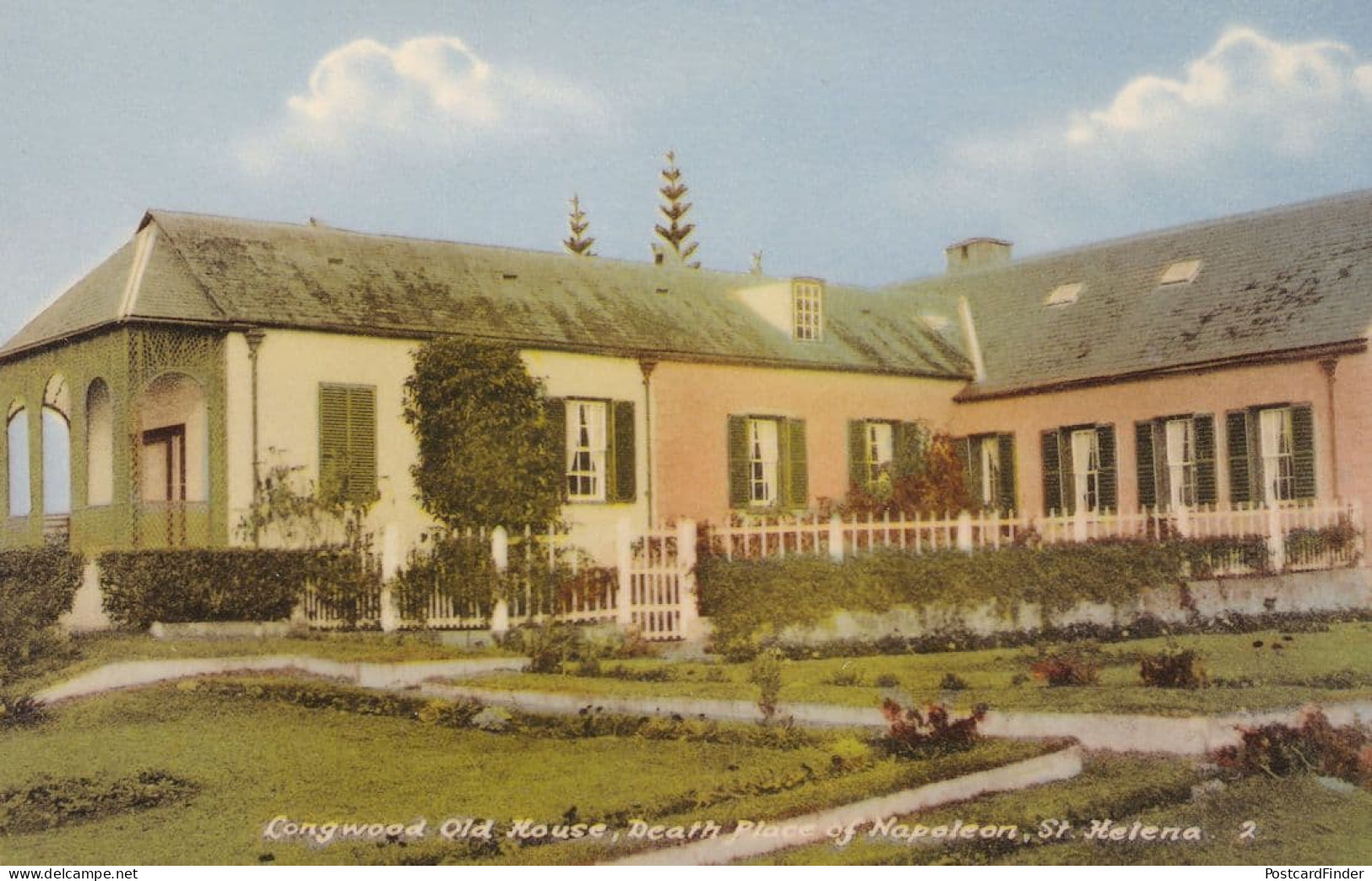 Longwood Old House St Helena Vintage 1960s Postcard