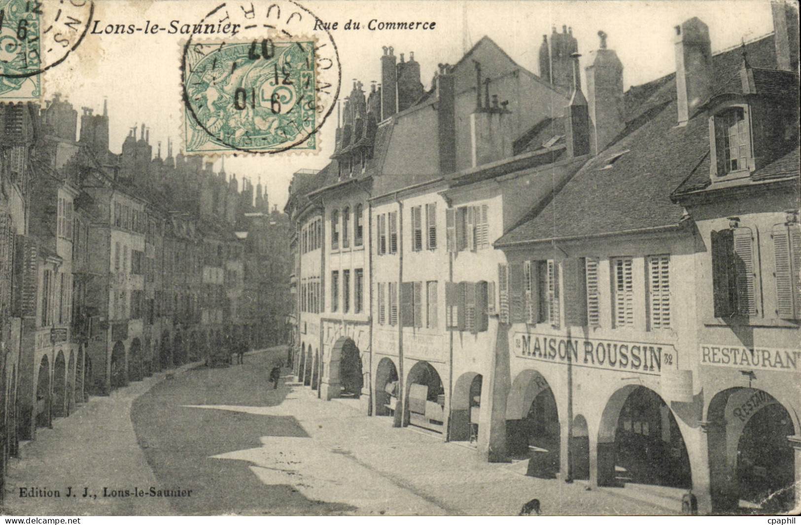 Lons le Saunier - Rue du Commerce - CPA (Maison Roussin)