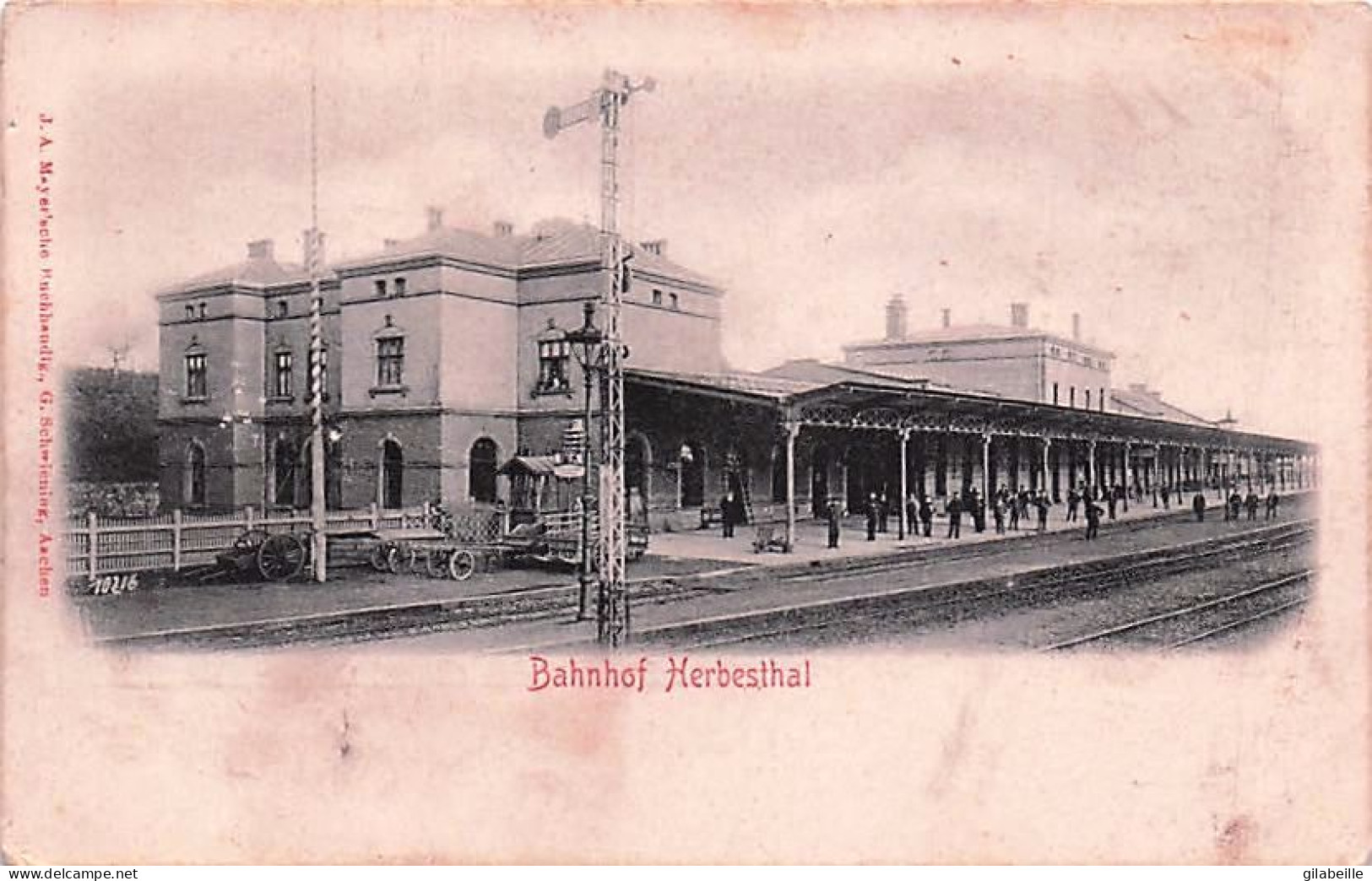 Lontzen -  HERBESTHAL - Bahnhof