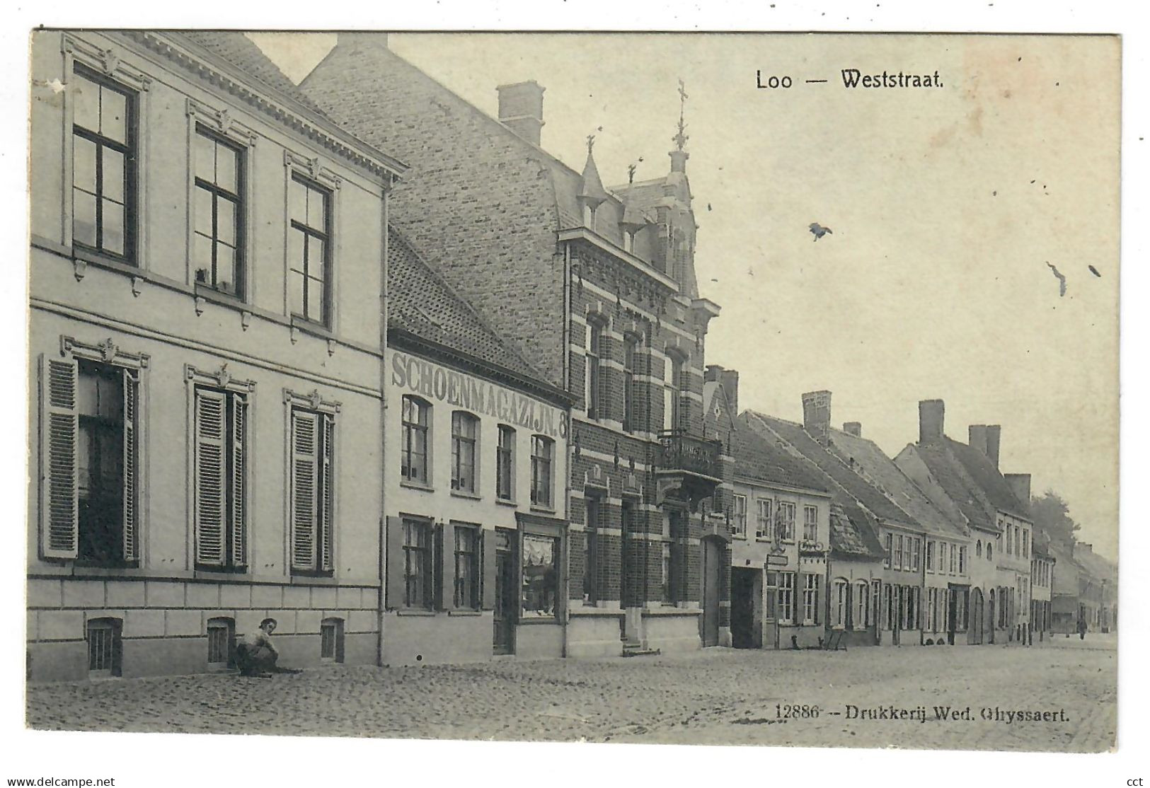 Loo  Lo-Reninge   Weststraat    Edit Drukkerij Wed Ghyssaert