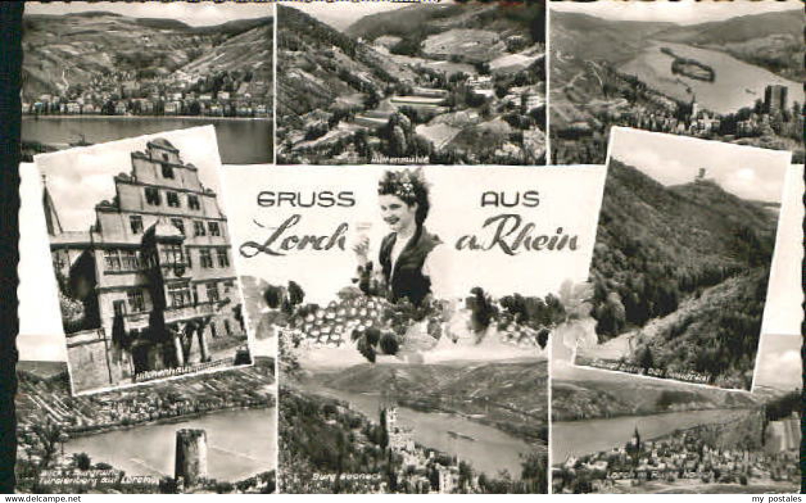Lorch Wuerttemberg Lorch Muehle Ruine Burg x 1958