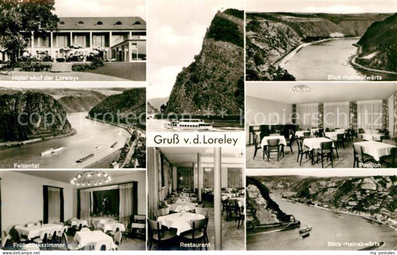 Loreley Lorelei Felsental Hotel Auf der Loreley Restaurant Fruehstueckszimmer Pa