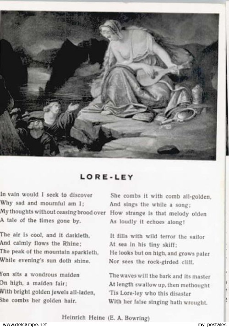 Loreley Lorelei Loreley Gedicht