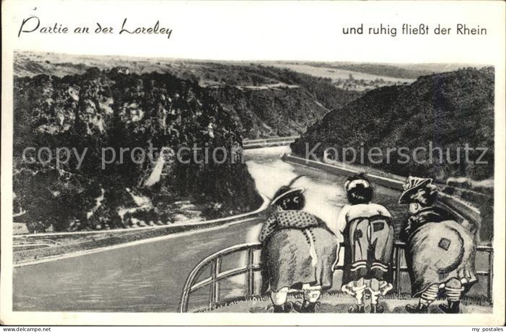 Loreley Lorelei Partie an der Loreley
