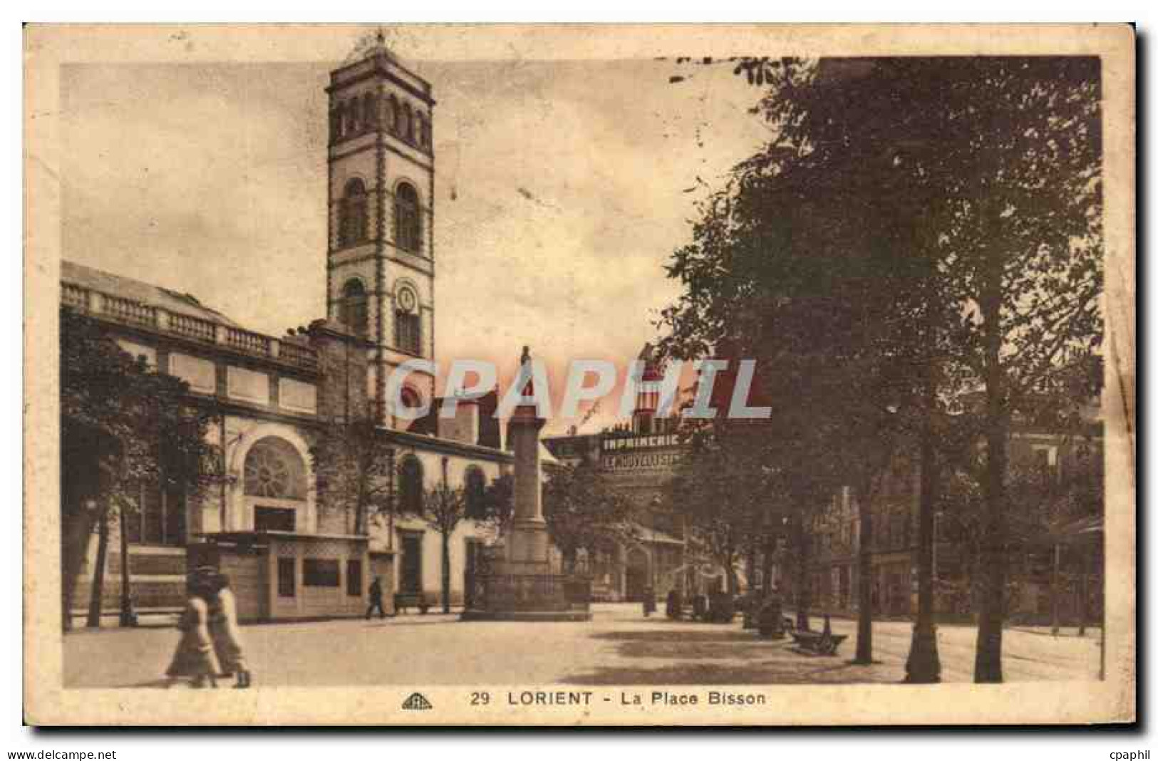Lorient CPA La place Bisson