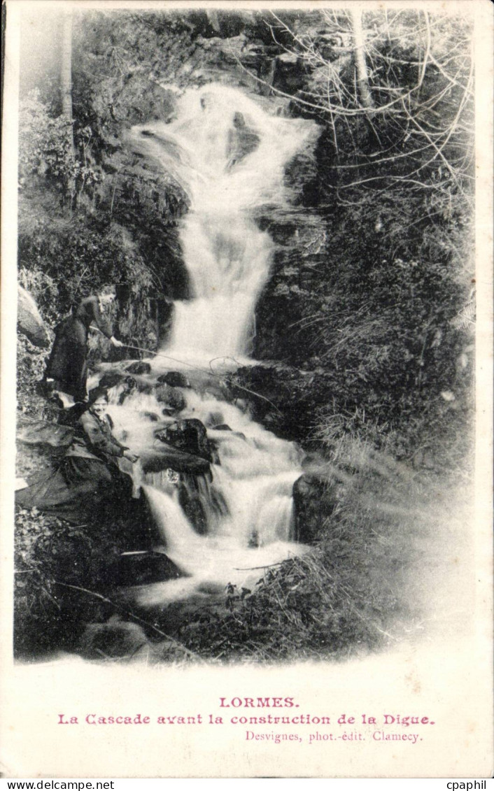 Lormes CPA La cascade avant la construction de la digue