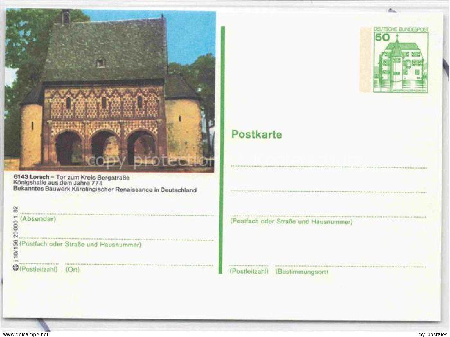 Lorsch Hessen Koenigshalle aus dem Jahre 774 Bauwerk Karolingischer Renaissance