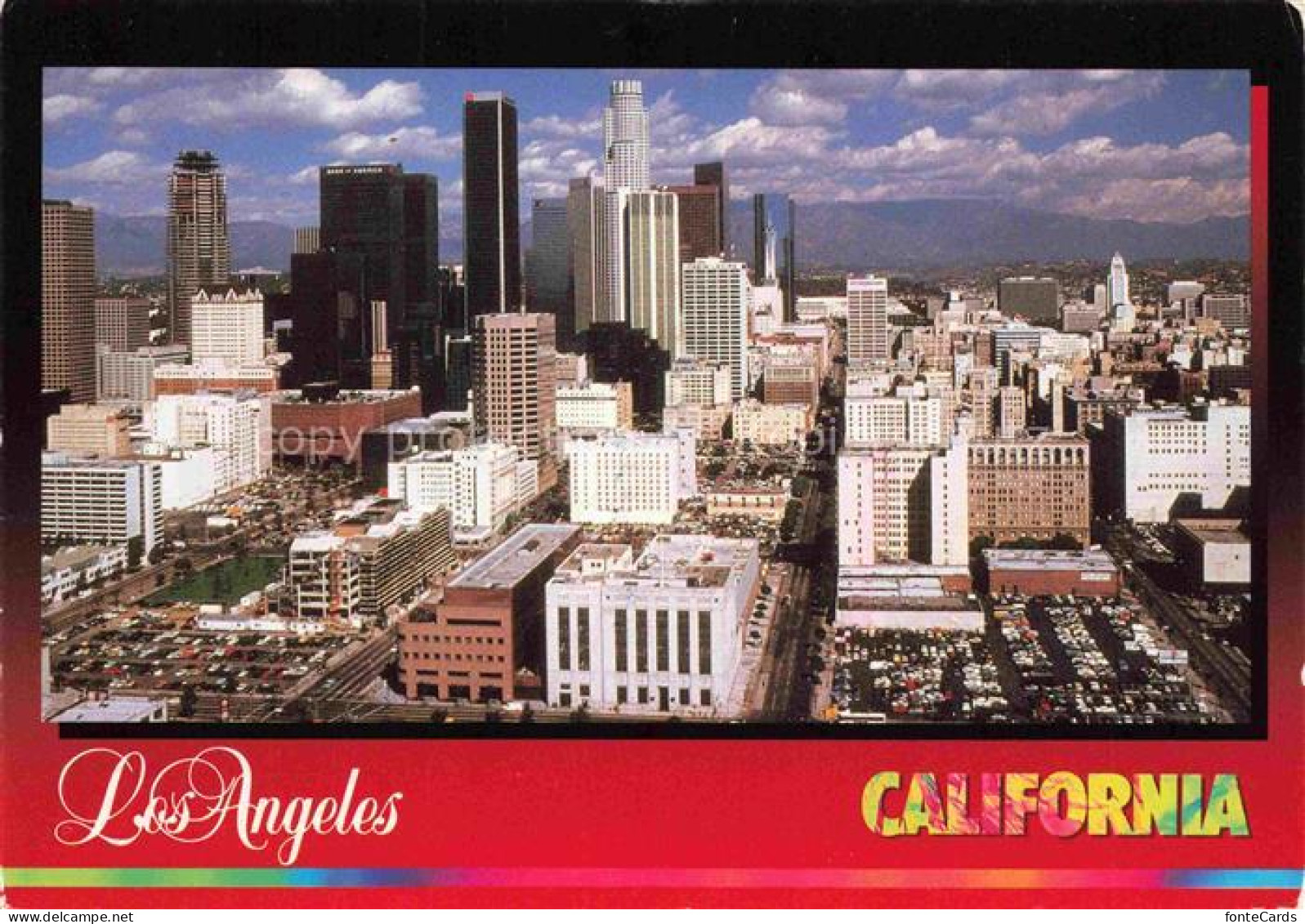 LOS ANGELES California USA Breathtaking view of downtown Los Angeles