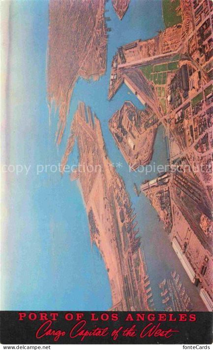 LOS ANGELES California USA Port of Los Angeles Aerial view