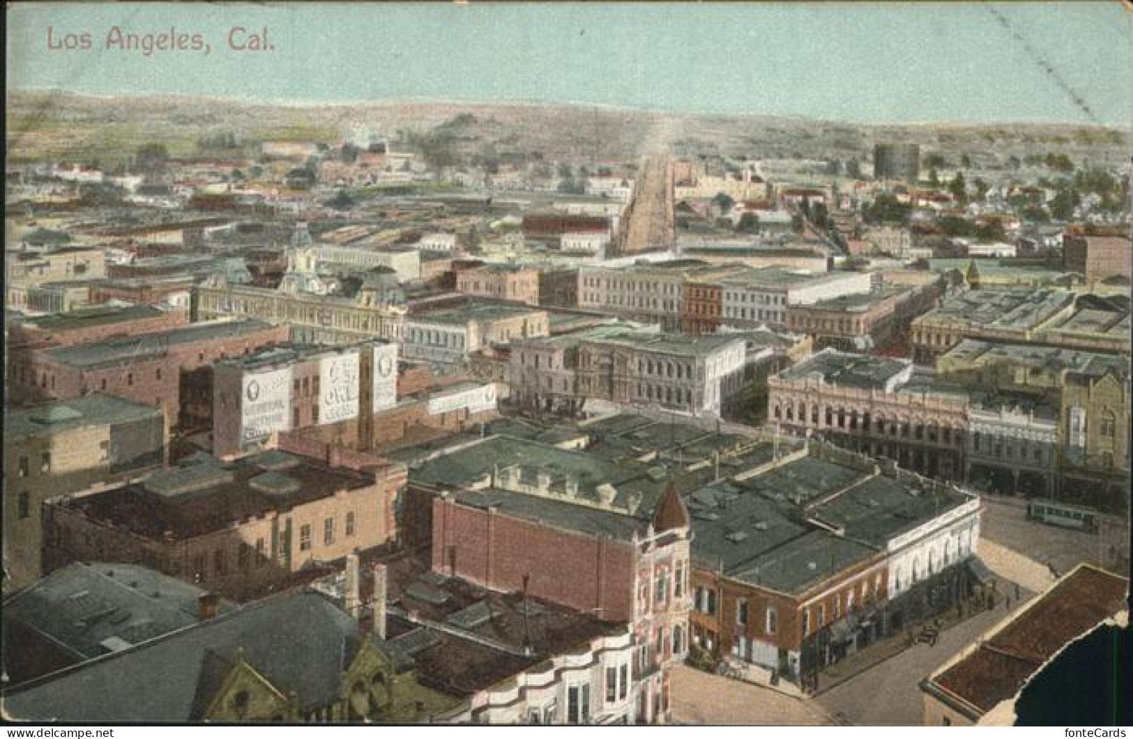 Los Angeles California View down Los Angeles