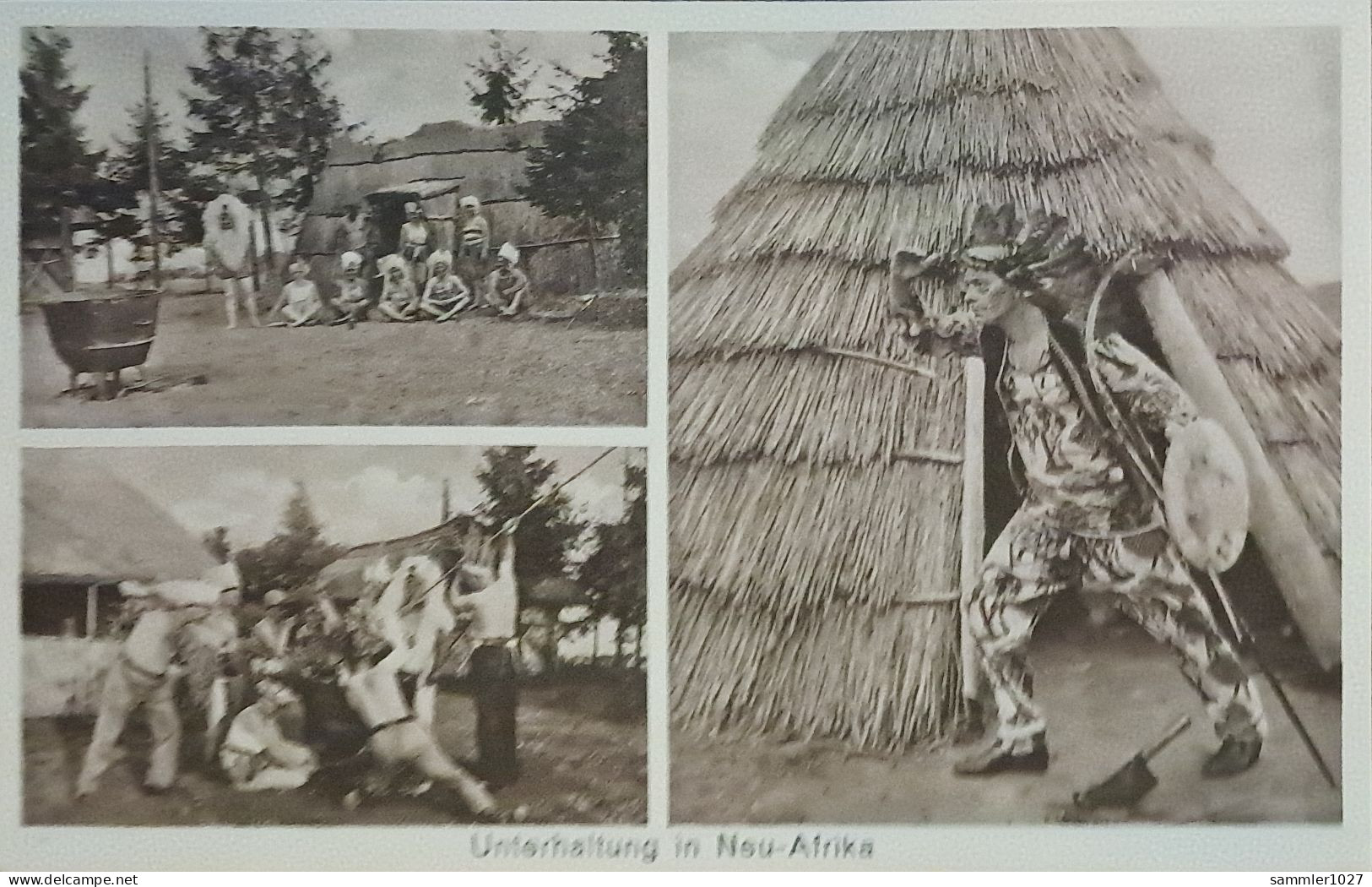 Los  vom 14.05  Ansichtskarte Neu-Afrika in Ahrensdorf bei Templin  1934
