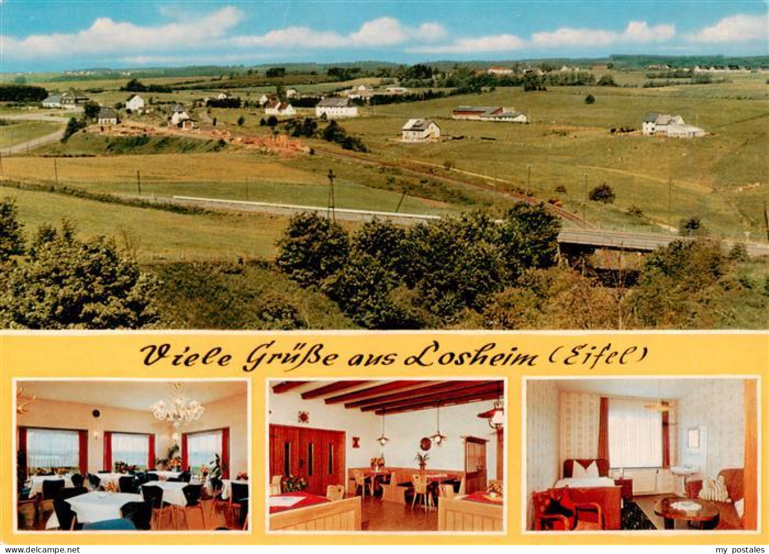 Losheim Eifel Fliegeraufnahme Hotel Pension Balter Gastraeume Zimmer