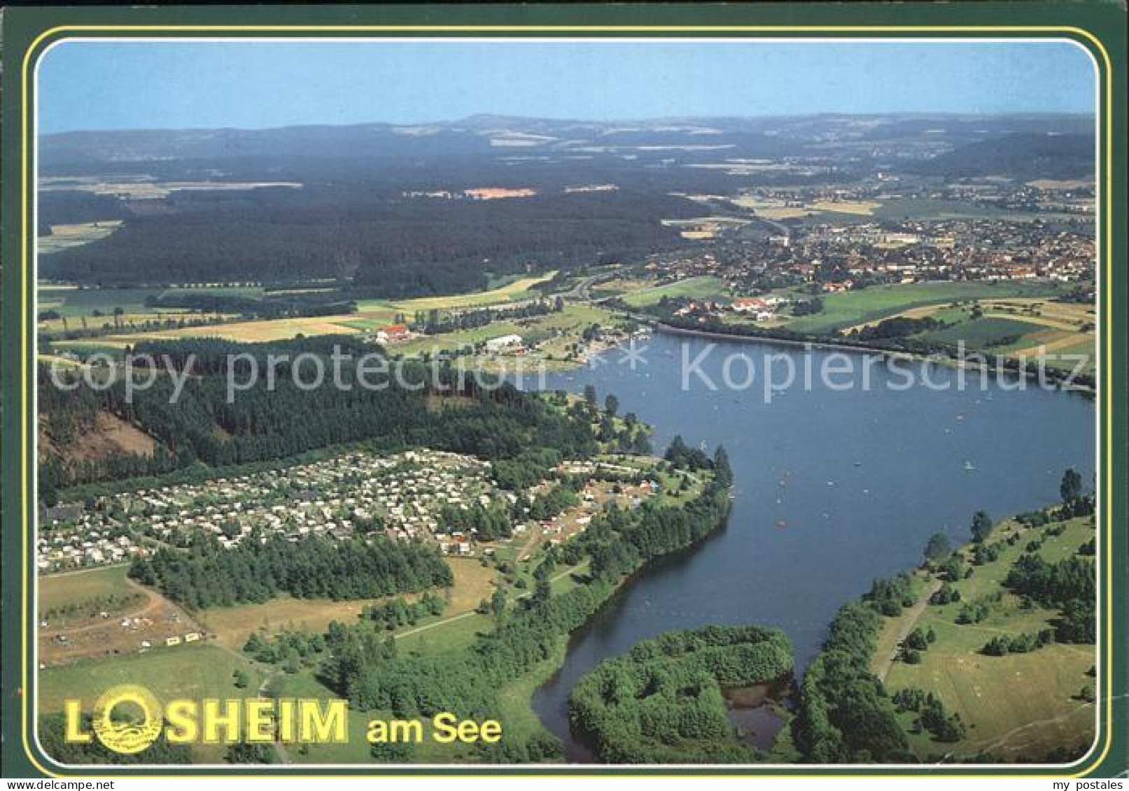 Losheim See Fliegeraufnahme mit See