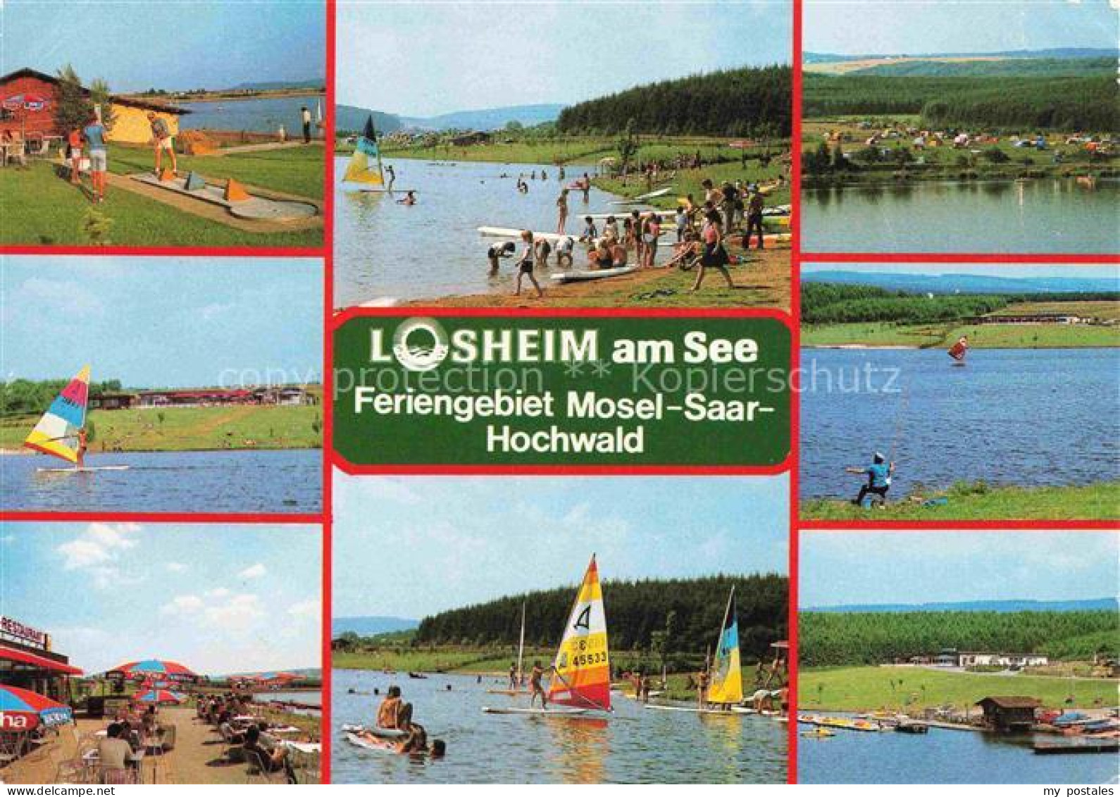 Losheim See Merzig-Wadern Saarland Losheim-am-See Feriengebiet Windsurfen See St
