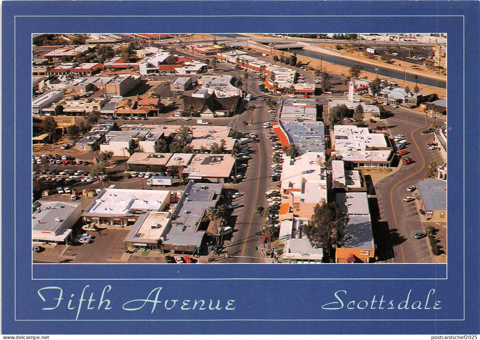 Lot 13 usa arizona scottsdale fifth avenue car aerial view