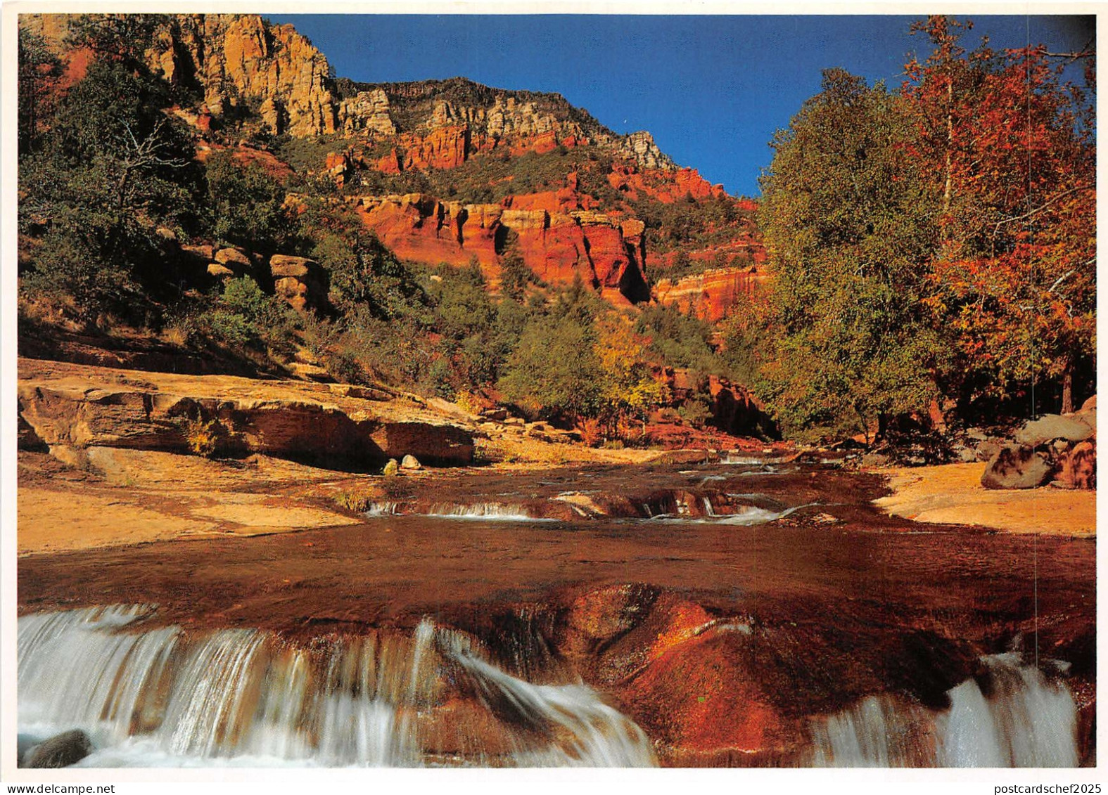 Lot 13 usa sedona arizona a gentle waterfall in oak creek canyon