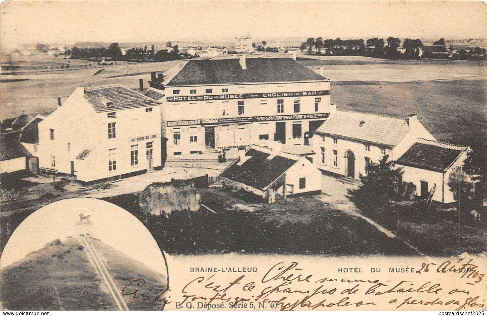 Lot 84 braine l alleud hotel de musee english bar belgium Eigenbrakel litho