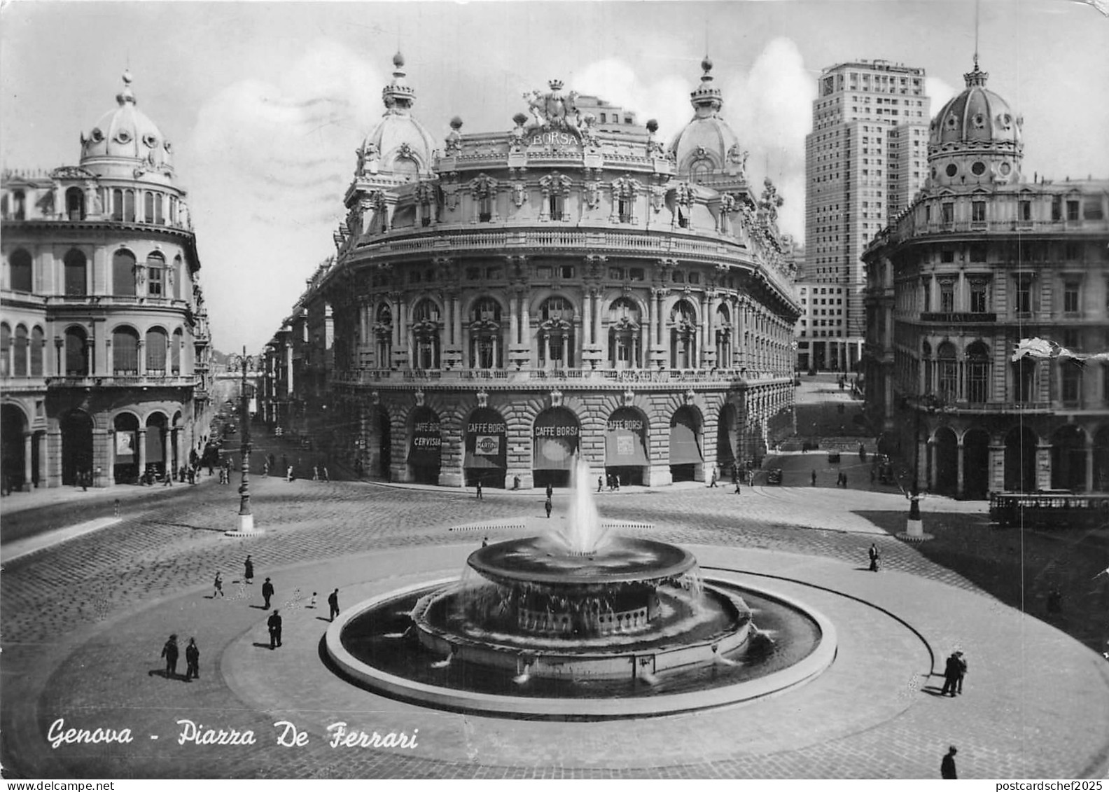 Lot 91 italy real photo  piazza de ferrari genova genoa