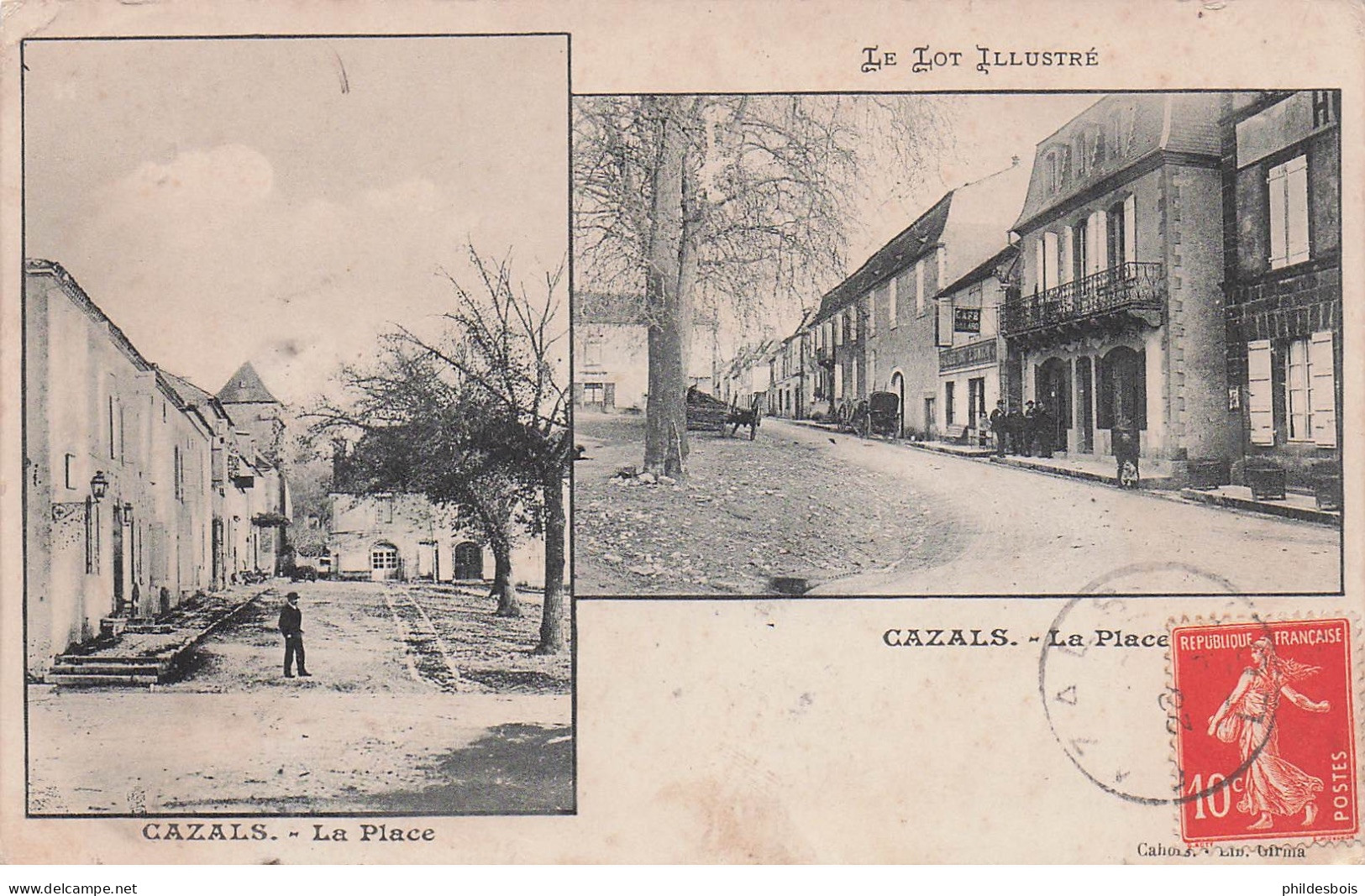 LOT  CAZALS  la place