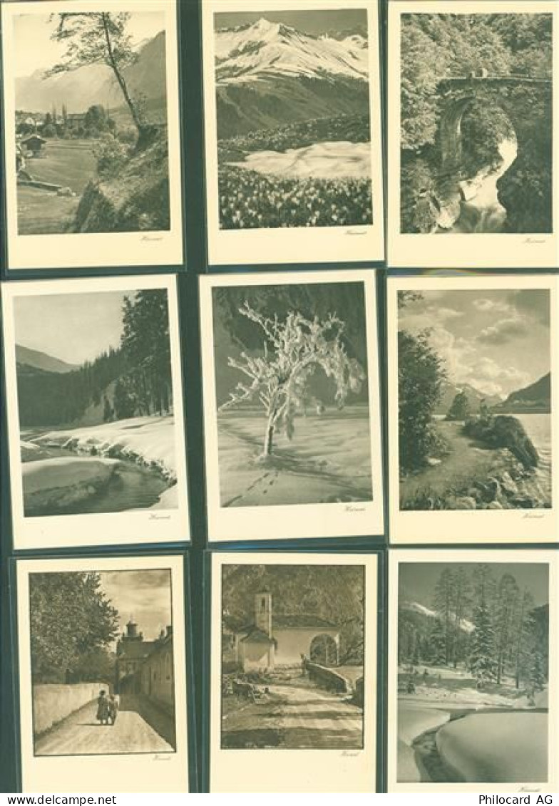 Lot mit 25 AK D. Mischo Kupferdruck Heimat-Landschaftsaufnahmen Schweiz ... - 13824295