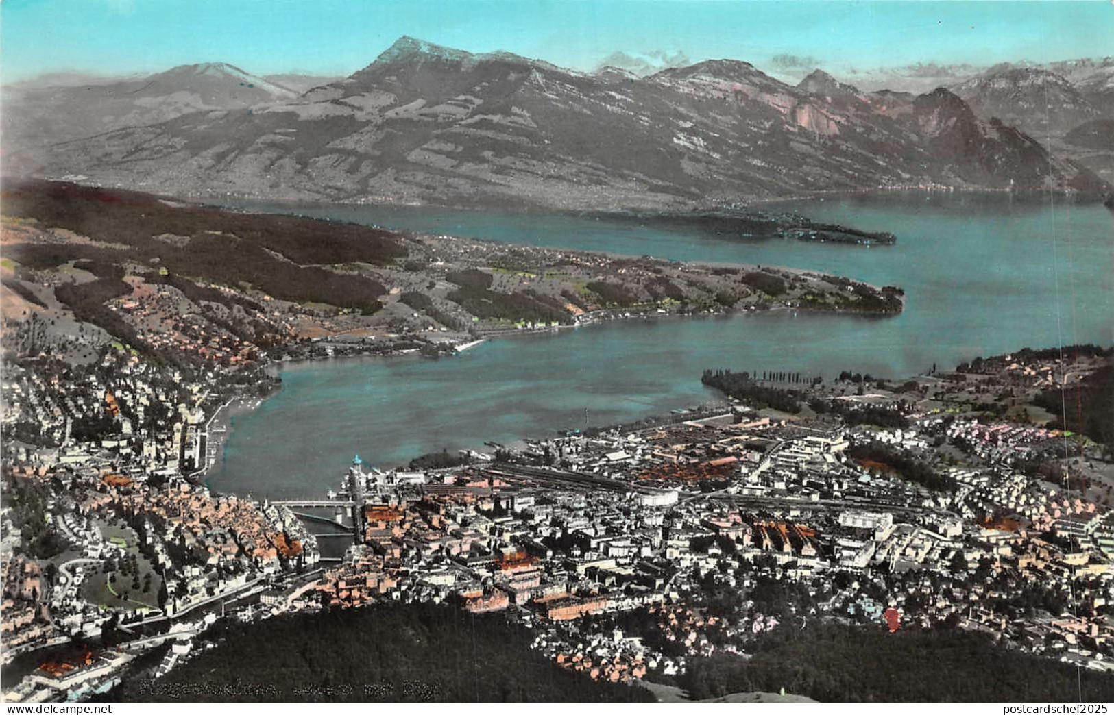 Lot125  switzerland luzen Lucerna   mit den alpen