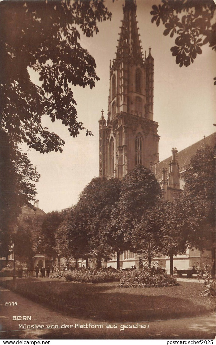 Lot126 switzerland real photo bern munster von der plattform aus gesehen berna