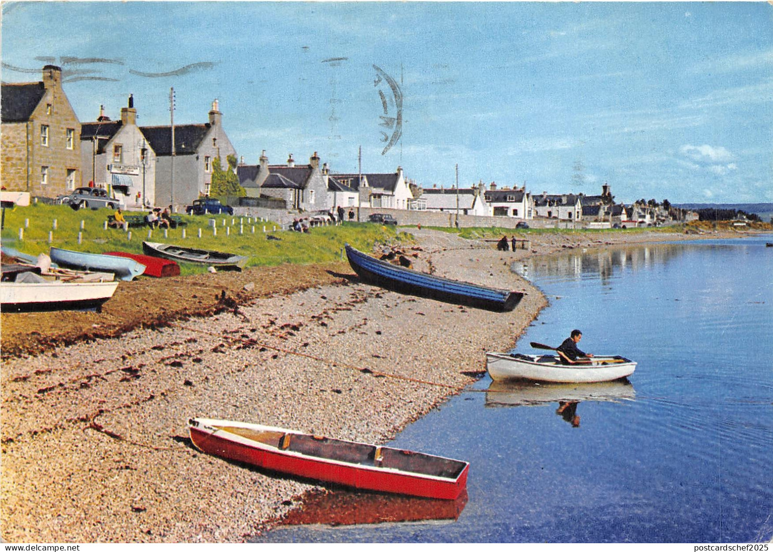 Lot240  the water front findhorn moray scotland boat