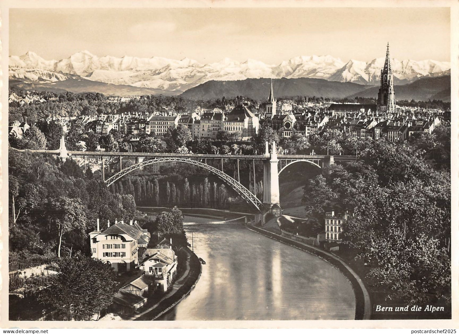 Lot292 bern und die  alpen berna real photo switzerland