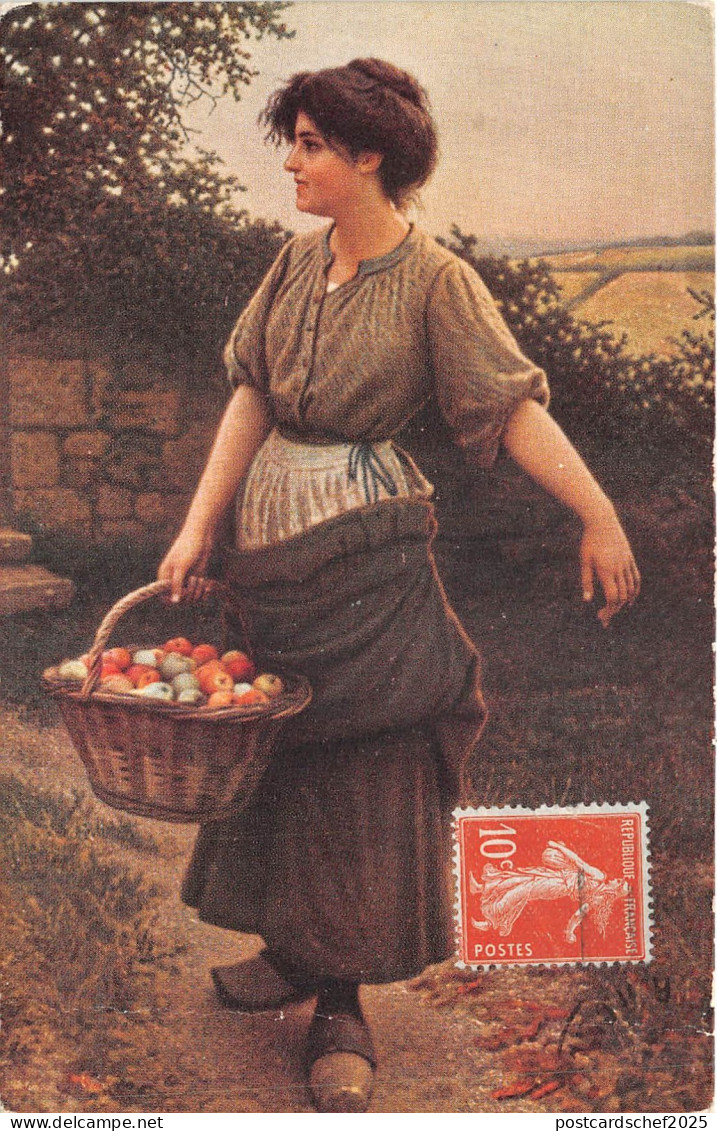 lot404 Bellanger art lady with apples folklore types